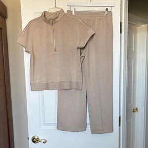 Tahari Beige Lounge Set